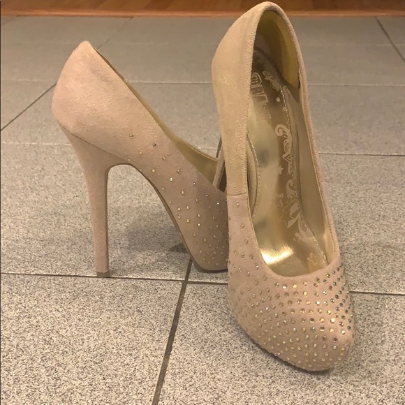 Brash Shoes - Woman’s Suede Rhinestone Heels